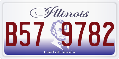 IL license plate B579782