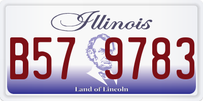 IL license plate B579783
