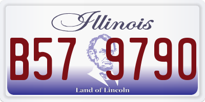 IL license plate B579790