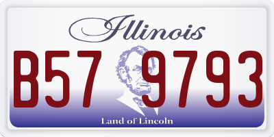 IL license plate B579793