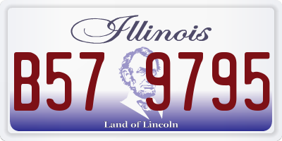 IL license plate B579795