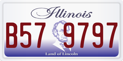 IL license plate B579797