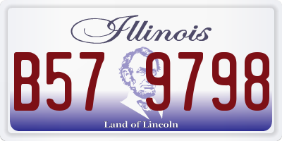 IL license plate B579798