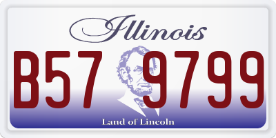 IL license plate B579799