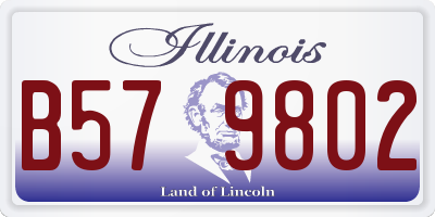 IL license plate B579802
