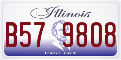 IL license plate B579808