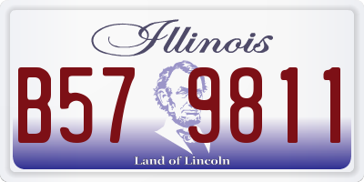 IL license plate B579811