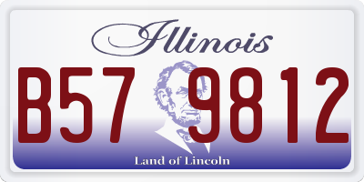 IL license plate B579812