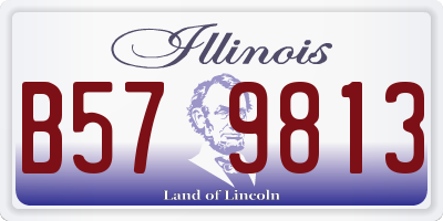 IL license plate B579813