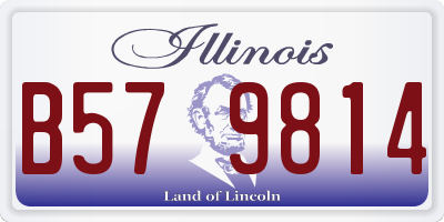 IL license plate B579814