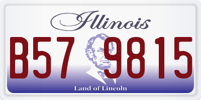 IL license plate B579815