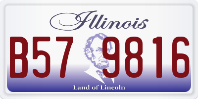 IL license plate B579816