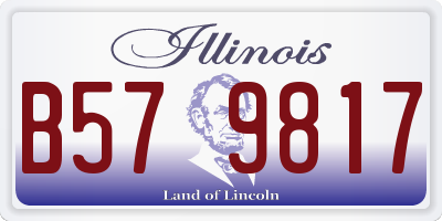 IL license plate B579817
