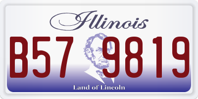 IL license plate B579819