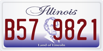 IL license plate B579821