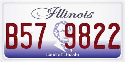 IL license plate B579822