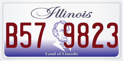 IL license plate B579823