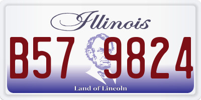 IL license plate B579824