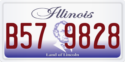 IL license plate B579828