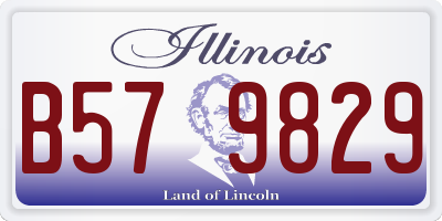 IL license plate B579829