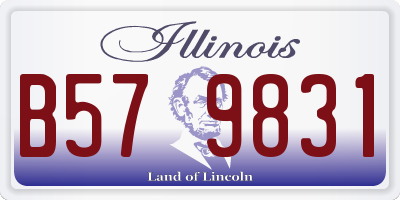 IL license plate B579831