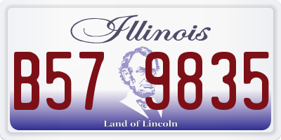 IL license plate B579835