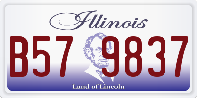 IL license plate B579837