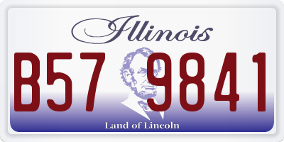 IL license plate B579841