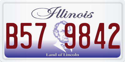 IL license plate B579842
