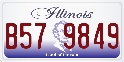 IL license plate B579849