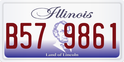 IL license plate B579861