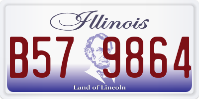 IL license plate B579864