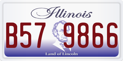 IL license plate B579866