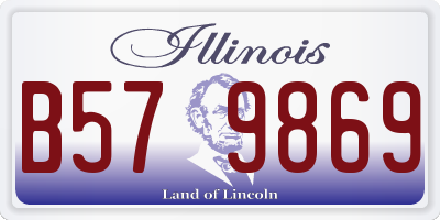 IL license plate B579869