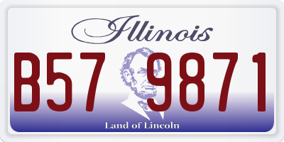 IL license plate B579871
