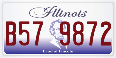 IL license plate B579872