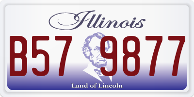 IL license plate B579877