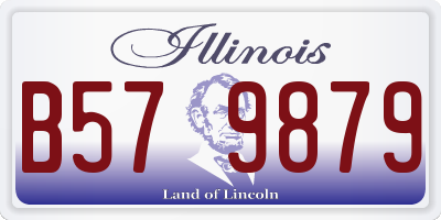 IL license plate B579879