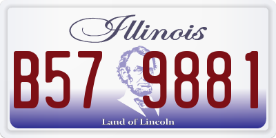 IL license plate B579881