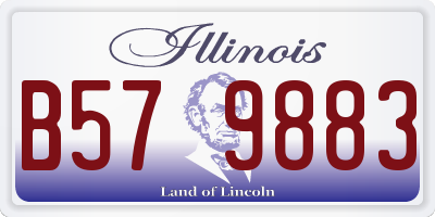 IL license plate B579883