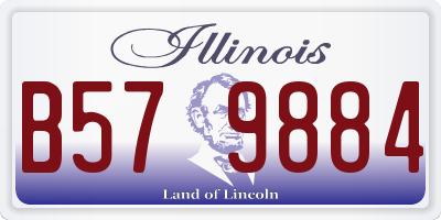 IL license plate B579884