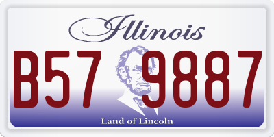 IL license plate B579887