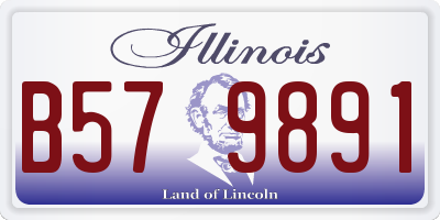 IL license plate B579891