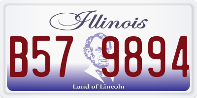 IL license plate B579894
