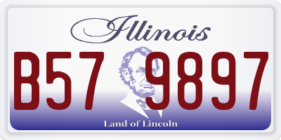 IL license plate B579897