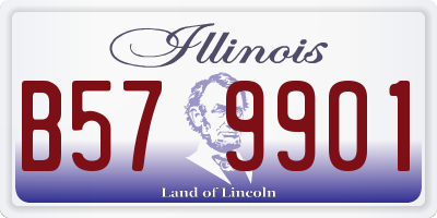 IL license plate B579901