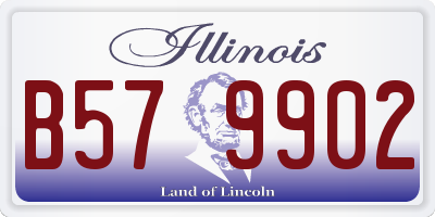 IL license plate B579902