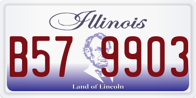IL license plate B579903