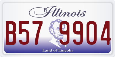 IL license plate B579904