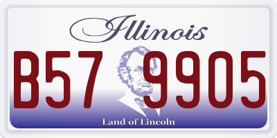 IL license plate B579905